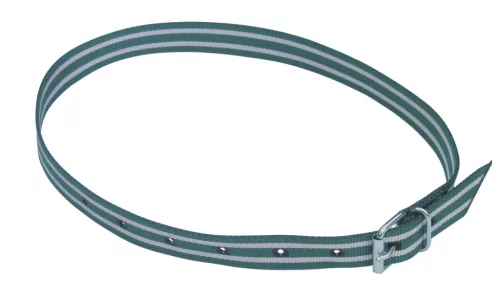 Jelölő nyakpánt - zöld/fehér, 135 cm