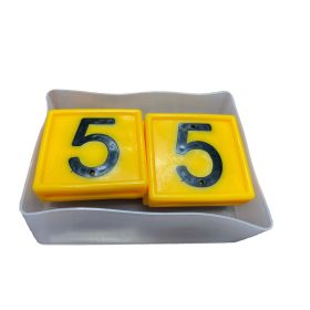Jelölőszám - sárga, 5