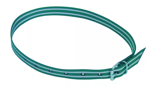Jelölő nyakpánt - zöld/fehér, 120 cm