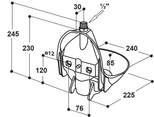 Suevia 10P típusú műanyag itató