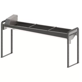   Rozsdamentes acél, lábon álló itatóvályú - 190 cm, 95 literes