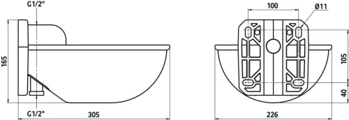 Canexpol K71 nyomónyelves önitató - zöld, műanyag