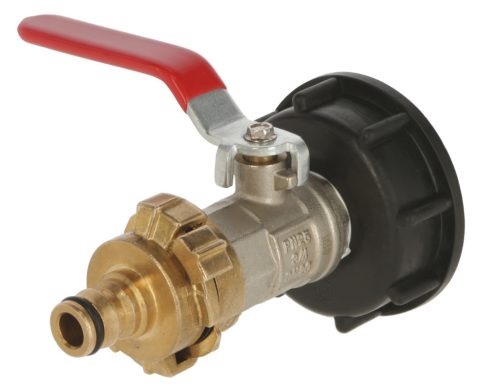 IBC csatlakozócsap S60x6, Geka kapcsolóval és Gardena csatlakozóval