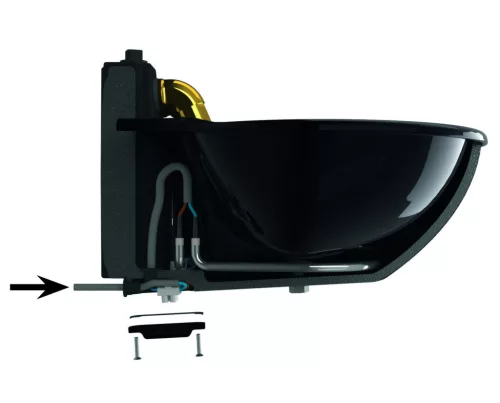 H10 fűthető, csőszelepes önitató - öntöttvas, 24 V, 50 W