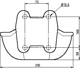 G20 öntöttvas nyomónyelves önitató - zománcozott, alacsony nyomásra