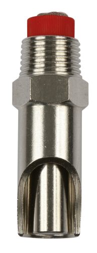 Szopókás sertésitató - inox, hossz: 61 mm, nyomószelep átmérő: 11 mm, 1/2"-1/2"