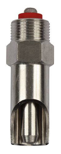 Szopókás sertésitató - inox, hossz: 77 mm, nyomószelep átmérő: 12 mm, 3/4"-3/4"