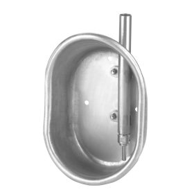   Csészés önitató hízóknak - inox, méret: 19 x 27 x 11 cm