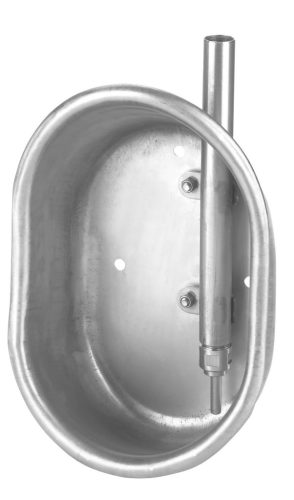 Csészés önitató hízóknak - inox, méret: 19 x 27 x 11 cm