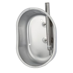   Csészés önitató kocáknak - inox, méret: 21 x 29 x 16 cm