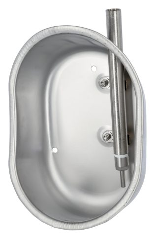 Csészés önitató kocáknak - inox, méret: 21 x 29 x 16 cm