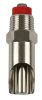 Szopókás sertésitató - inox, hossz: 72 mm, nyomószelep átmérő: 8 mm, 1/2"-1/2"