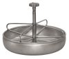 Malacetető tál - inox, padozatra szerelhető, átmérő: 25 cm
