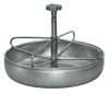 Malacetető tál - inox, padozatra szerelhető, átmérő: 25 cm