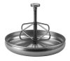 Malacetető tál - inox, padozatra szerelhető, átmérő: 25 cm