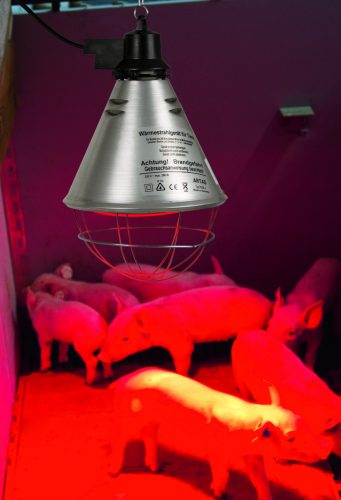 Infralámpabúra - 5 m vezetékkel és felezőkapcsolóval