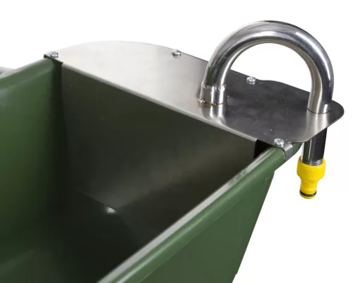 Hosszú itatóvályú úszószeleppel - zöld, műanyag, 1/2", 42 l, 100 cm