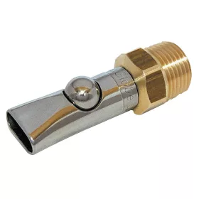   AquaGlobe szopókás itató - inox/réz, hossz: 66 mm, 1/2"-3/8"