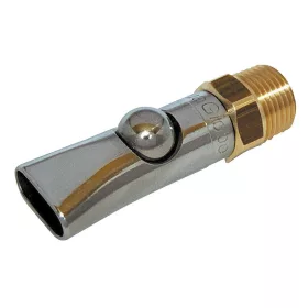   AquaGlobe szopókás itató - inox/réz, hossz: 79 mm, 1/2"-1/2"