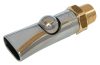 AquaGlobe szopókás itató - inox/réz, hossz 97 mm, 1/2"-3/4"