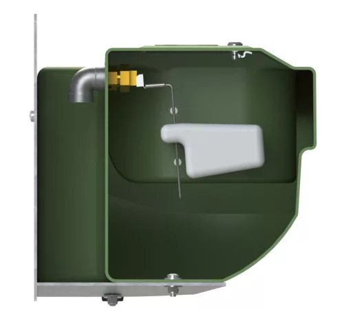 S60 Dupla úszószelepes itató - 58 literes, 3/4"