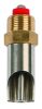 Szopókás sertésitató - inox/réz, hossz: 77 mm, nyomószelep átmérő: 8 mm, 3/4"-3/4"