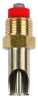 Szopókás sertésitató - inox/réz, hossz: 55 mm, nyomószelep átmérő: 6 mm, 1/2"-3/8"