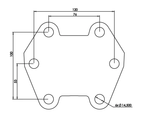 Allweiler K/2 típusú önitató L-alakú, öntöttvas nyelvvel