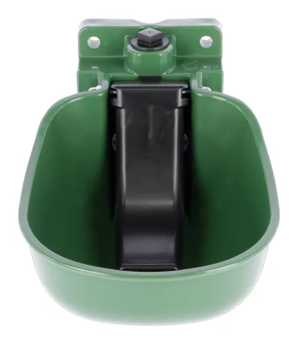 K50 műanyag, nyomónyelves önitató - olivazöld