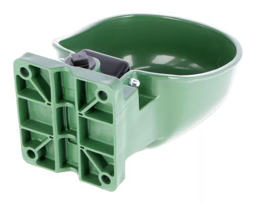 K50 műanyag, nyomónyelves önitató - olivazöld