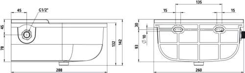 Kerbl Plastica Panaro S522 szinttartós önitató - műanyag, 3 literes, zöld