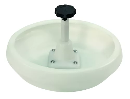 Malacetető tál - 2,5 literes, műanyag, padozatra szerelhető, J-kampóval