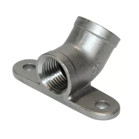 Inox könyök - menet: 1/2"x1/2", szög: 30 fok