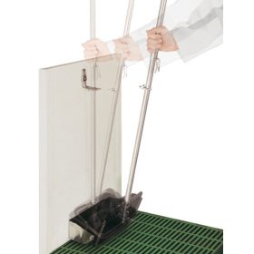 Billenő vályú fali rögzítővel