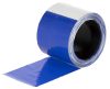 Optikai jelzőszalag villanypásztor rendszerekhez - kék/fehér, 100 m x 80 mm