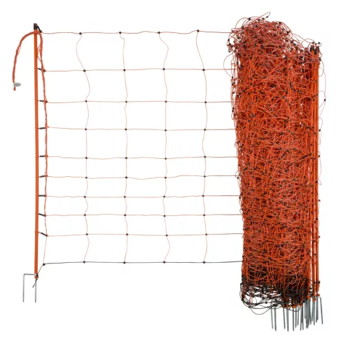 AKO OviNet juhháló - narancssárga, 50 m x 90 cm, dupla leszúró tüskével