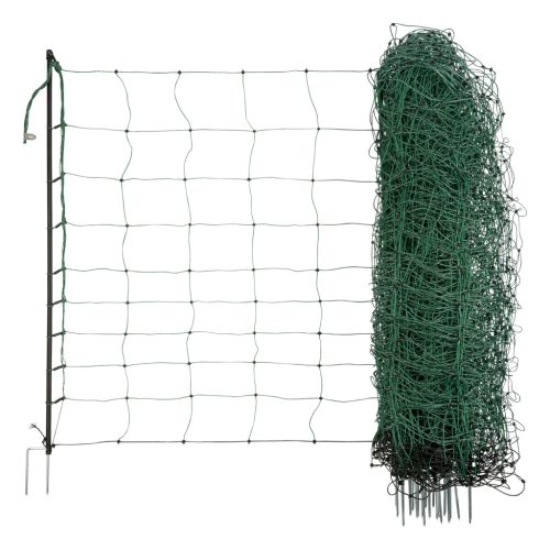 AKO OviNet villanypáztor juhháló - zöld, 50 m x 108 cm, dupla leszúró tüskével