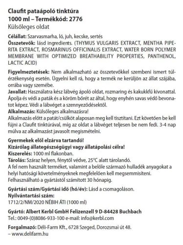 ClauFit körömápoló folyadék - 1000 ml