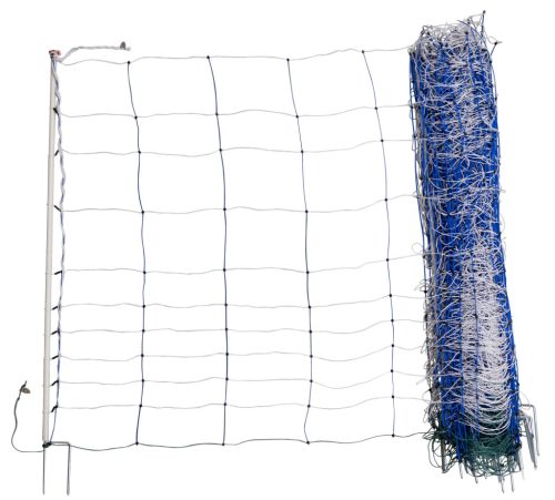 AKO TitanNet 145 - kék/fehér, 25 m, 145 cm, dupla leszúrótöskével