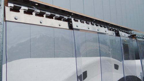 Felfüggesztő kampós sín szalagfüggönyhöz - 100 cm