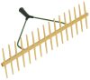 Gereblye - műanyag, kétoldalas, 16 fogas, 64 cm széles, nyélfogadó átmérő: 27mm