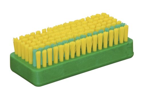 Kézmosókefe - zöld-sárga, 105 x 45 x 30 mm