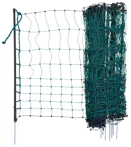 CampingNet háló kempingezéshez - zöld, táskával, 20 m x 80 cm, egytaposós