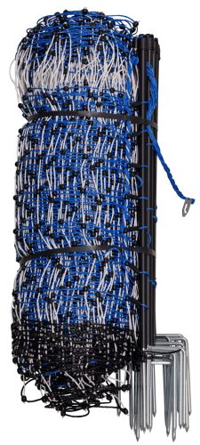 Vidraháló - 50 cm, 50 m, kék/fehér, dupla leszúrós
