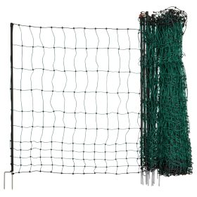   Baromfiháló (nem elektromos) - zöld, 25 m x 106 cm, dupla leszúrótüskével