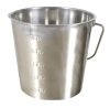 Rozsdamentes acél vödör - 12,3 liter - skálázott