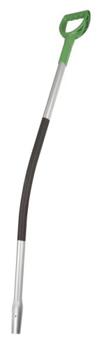 Alumínium lapátnyél - hajlított, átmérő: 39 mm, hossz: 150 cm, D-markolattal