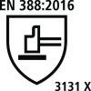 Gnitter finomkötött kesztyű - 11-es méret