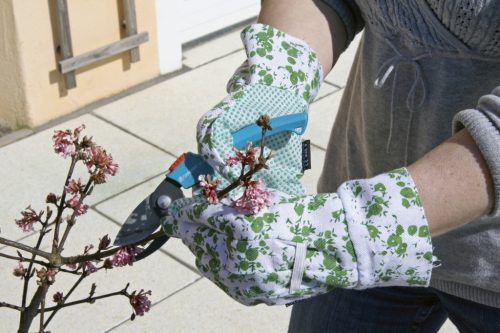 BelGardo kerti kesztyű - virágos, színek szerint rendezett, 8-as méret