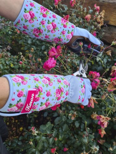 Rose Garden kerti kesztyű - világoskék, 8/M méret